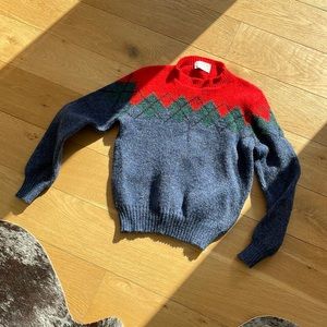 RARE Vintage Pendleton Pull Over Sweater Pure Virgin Wool! Beautiful Mock Neck